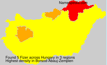 Surname Fizer in Hungary Surname Fizer in Hungary