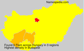 Surname Flam in Hungary Surname Flam in Hungary