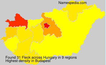 Surname Fleck in Hungary Surname Fleck in Hungary
