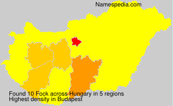 Surname Fock in Hungary Surname Fock in Hungary