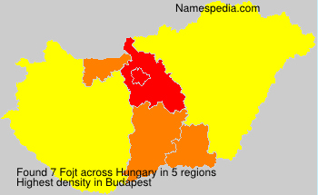 Surname Fojt in Hungary Surname Fojt in Hungary
