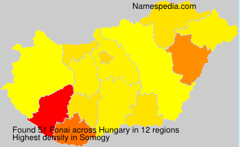 Surname Fonai in Hungary Surname Fonai in Hungary