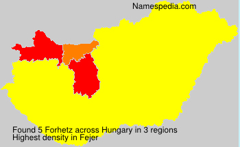 Surname Forhetz in Hungary Surname Forhetz in Hungary