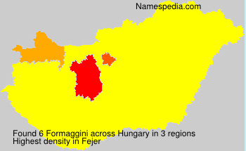 Surname Formaggini in Hungary Surname Formaggini in Hungary