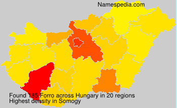 Surname Forro in Hungary Surname Forro in Hungary