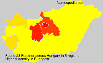Surname Forstner in Hungary Surname Forstner in Hungary