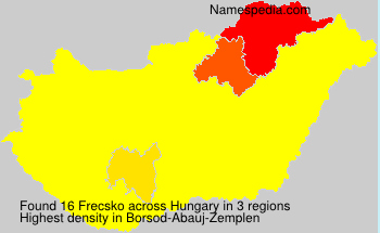 Surname Frecsko in Hungary Surname Frecsko in Hungary