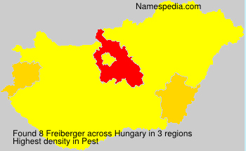 Surname Freiberger in Hungary Surname Freiberger in Hungary
