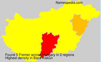 Surname Fremer in Hungary Surname Fremer in Hungary