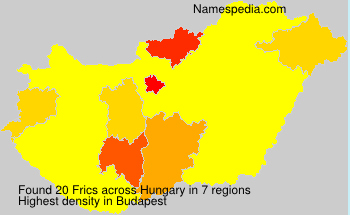 Surname Frics in Hungary Surname Frics in Hungary