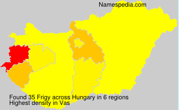 Surname Frigy in Hungary Surname Frigy in Hungary