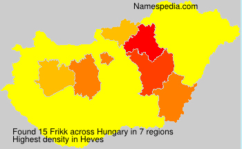 Surname Frikk in Hungary Surname Frikk in Hungary