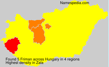Surname Friman in Hungary Surname Friman in Hungary