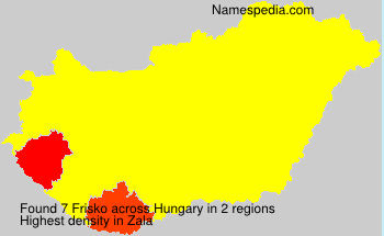 Surname Frisko in Hungary Surname Frisko in Hungary