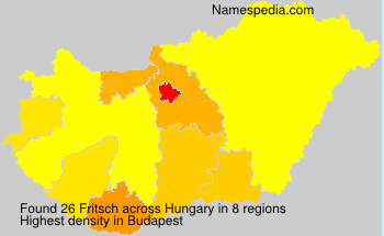 Surname Fritsch in Hungary Surname Fritsch in Hungary