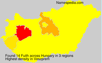 Surname Fuith in Hungary Surname Fuith in Hungary