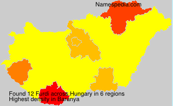 Surname Furdi in Hungary Surname Furdi in Hungary
