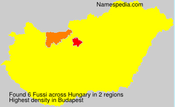 Surname Fussi in Hungary Surname Fussi in Hungary