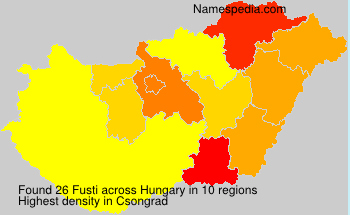 Surname Fusti in Hungary