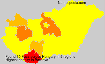 Surname Fusz in Hungary Surname Fusz in Hungary