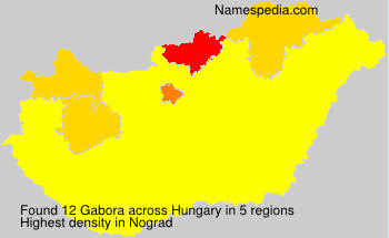 Surname Gabora in Hungary Surname Gabora in Hungary