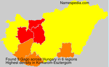 Surname Gago in Hungary Surname Gago in Hungary