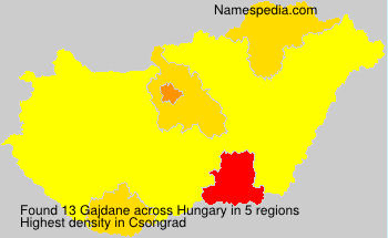 Surname Gajdane in Hungary Surname Gajdane in Hungary