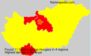 Surname Gallina in Hungary Surname Gallina in Hungary