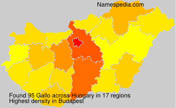 Surname Gallo in Hungary