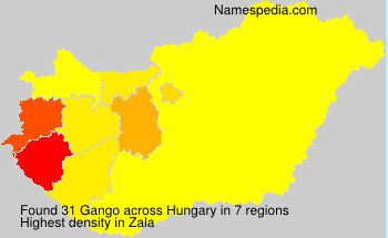 Surname Gango in Hungary Surname Gango in Hungary