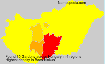 Surname Gardony in Hungary Surname Gardony in Hungary