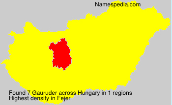 Surname Gauruder in Hungary Surname Gauruder in Hungary