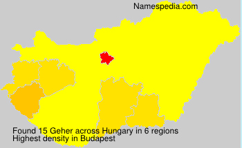 Surname Geher in Hungary Surname Geher in Hungary