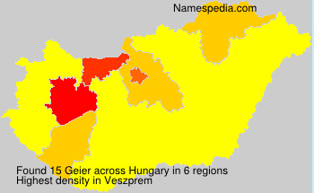 Surname Geier in Hungary Surname Geier in Hungary