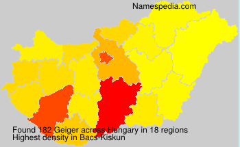 Surname Geiger in Hungary Surname Geiger in Hungary