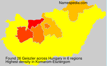 Surname Geiszler in Hungary Surname Geiszler in Hungary