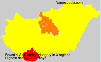 Surname Gelb in Hungary Surname Gelb in Hungary