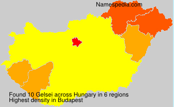 Surname Gelsei in Hungary Surname Gelsei in Hungary