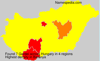 Surname Gerdei in Hungary Surname Gerdei in Hungary