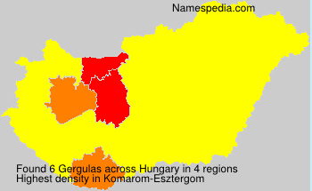 Surname Gergulas in Hungary Surname Gergulas in Hungary