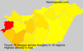 Surname Gergye in Hungary Surname Gergye in Hungary