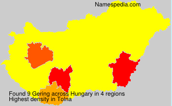 Surname Gering in Hungary Surname Gering in Hungary