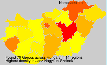 Surname Gerocs in Hungary Surname Gerocs in Hungary