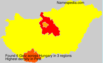 Surname Getz in Hungary Surname Getz in Hungary