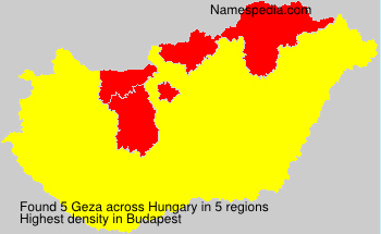 Surname Geza in Hungary Surname Geza in Hungary