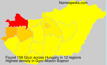 Surname Giczi in Hungary Surname Giczi in Hungary