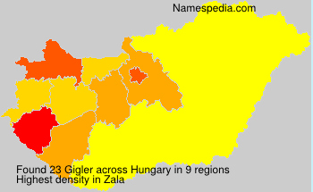 Surname Gigler in Hungary Surname Gigler in Hungary