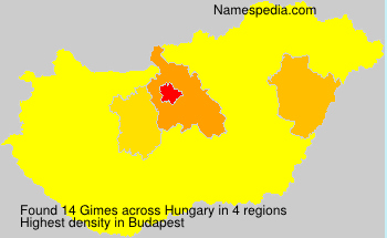 Surname Gimes in Hungary Surname Gimes in Hungary