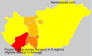 Surname Gipp in Hungary Surname Gipp in Hungary