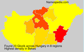 Surname Glozik in Hungary Surname Glozik in Hungary